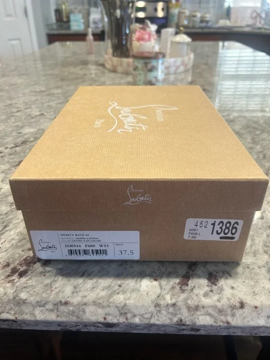 Christian Louboutin Sporty Kate 85 Leche  Pointed-Toe Pump - Picture 3 of 6